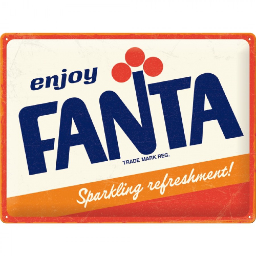 Placa metalica 30X40 Fanta Logo Editie Speciala