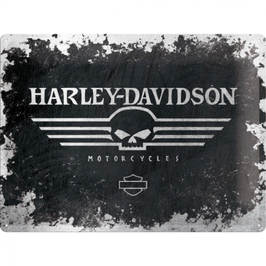 Placa metalica 30X40 Harley Davidson No.1