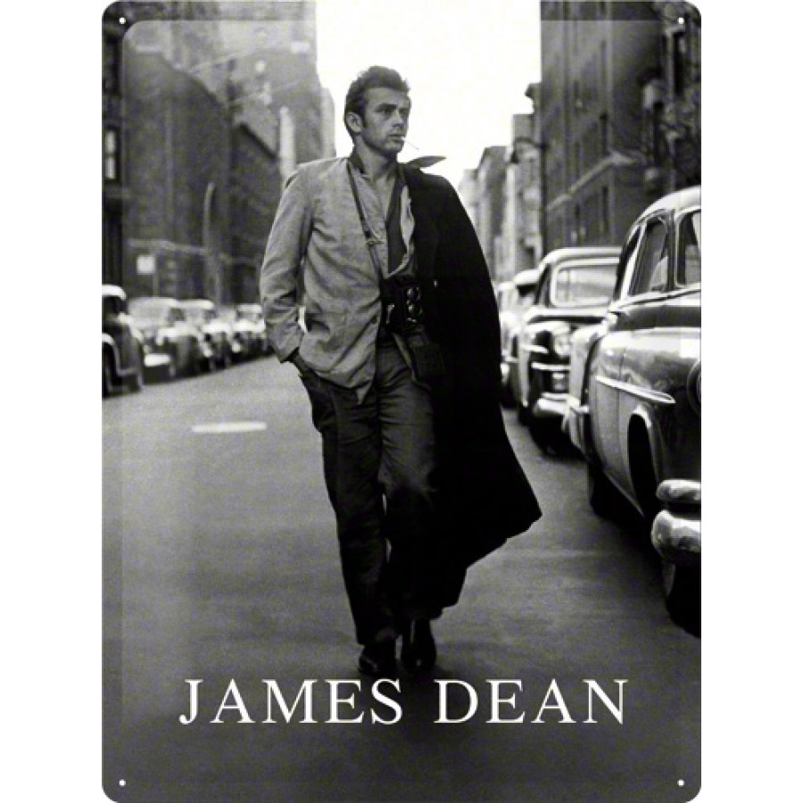 Placa metalica 30X40 James Dean