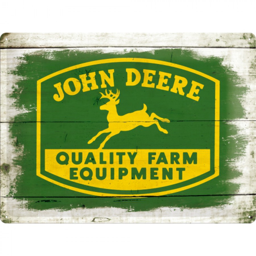 Placa metalica 30X40 John Deere Quality Farm Equipment Wood