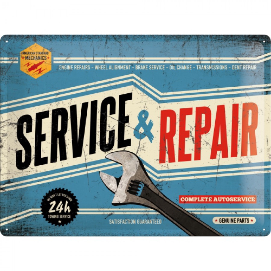 Placa metalica 30X40 Service and Repair