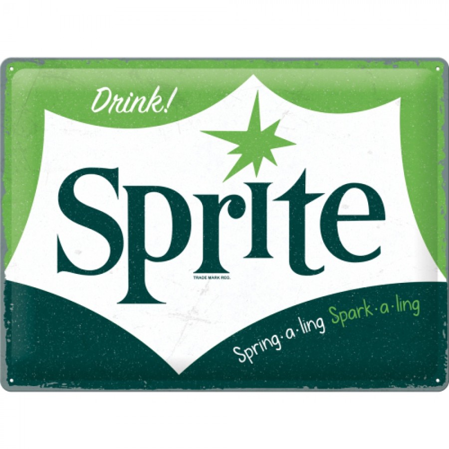 Placa metalica 30X40 Sprite Logo Editie Speciala