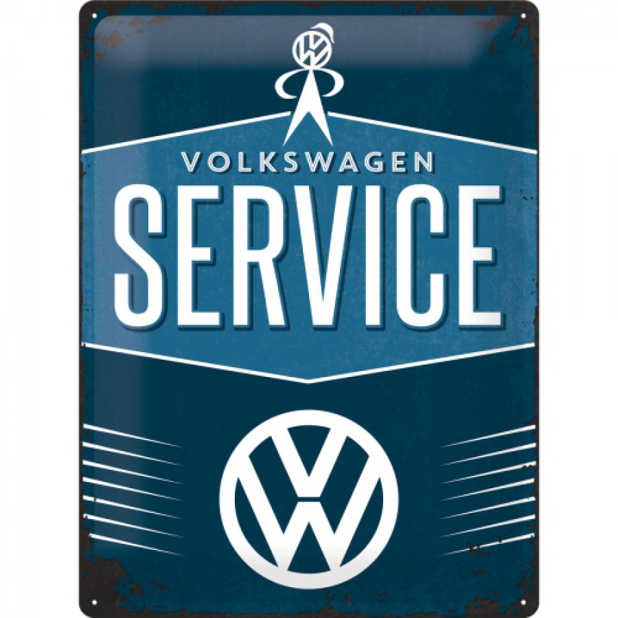 Placa metalica 30X40 Volkswagen Service