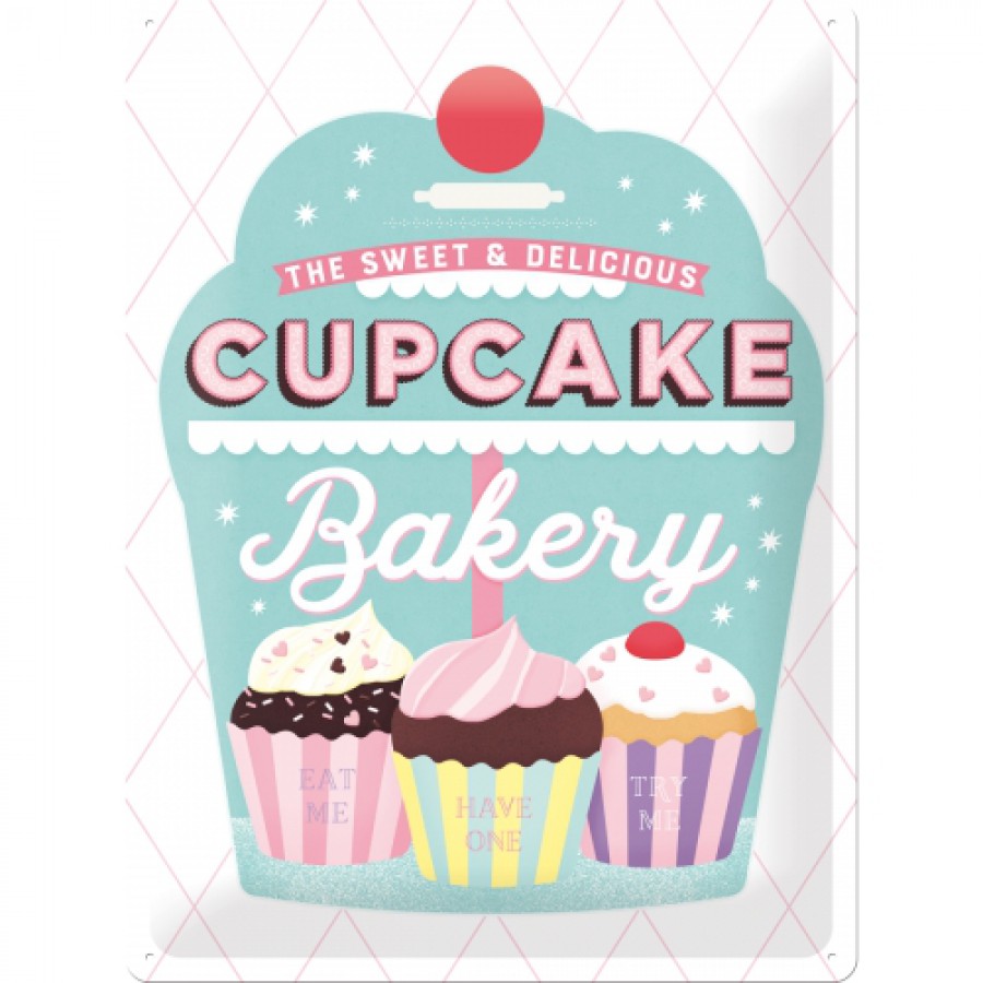 Placa metalica 30x40 Cupcake