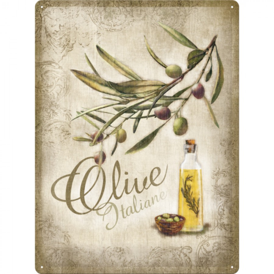 Placa metalica 30x40 Olive italiene