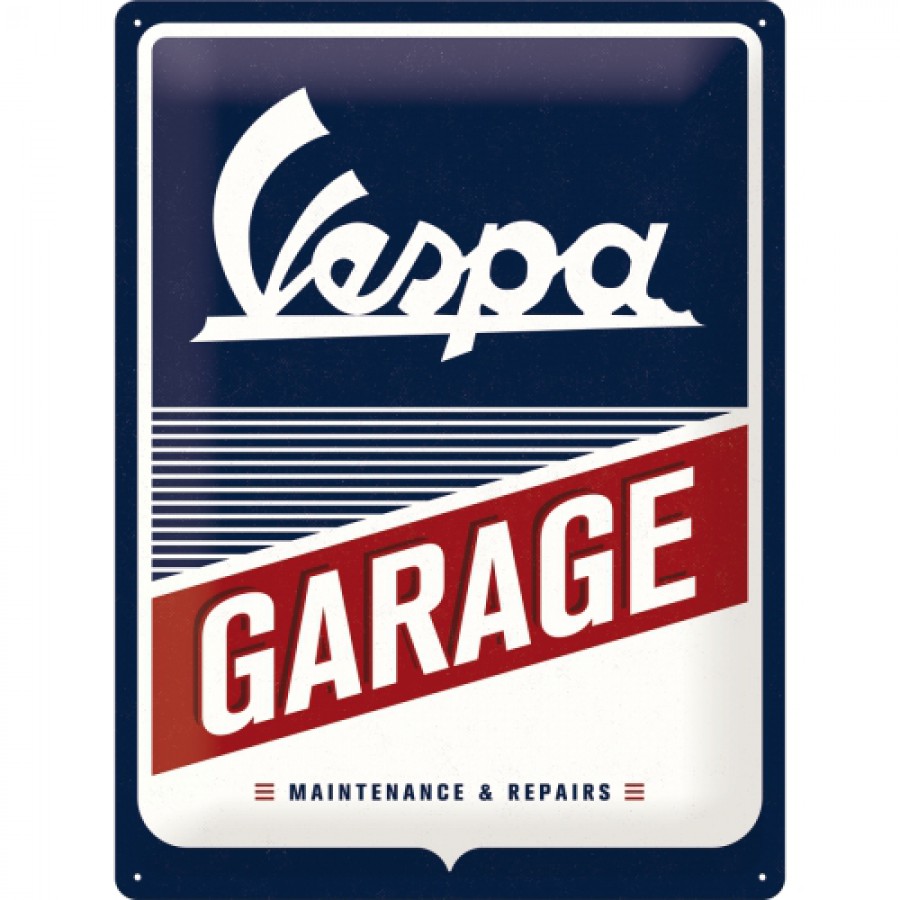 Placa metalica 30x40 Vespa Garage