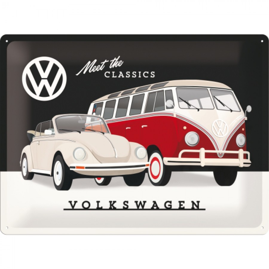 Placa metalica 30x40 Volkswagen CLassics