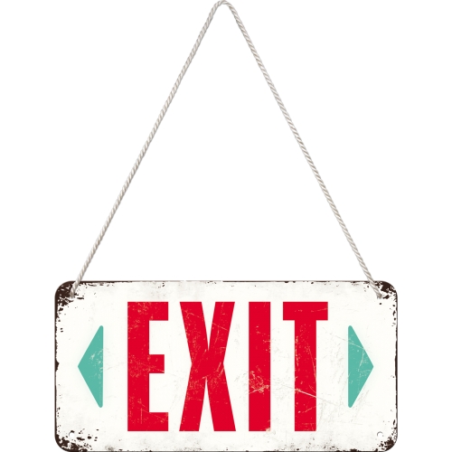 Placa metalica cu snur 10x20 EXIT 1