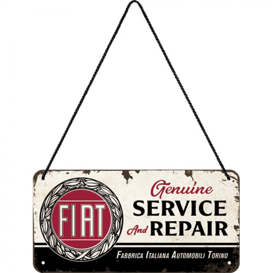 Placa metalica cu snur 10x20 Fiat Service Repair 1