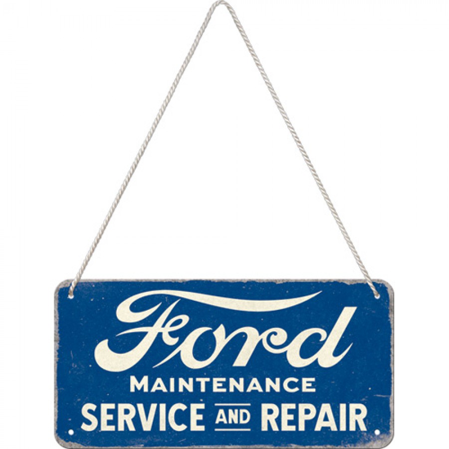 Placa metalica cu snur 10x20 Ford Service Repair 1