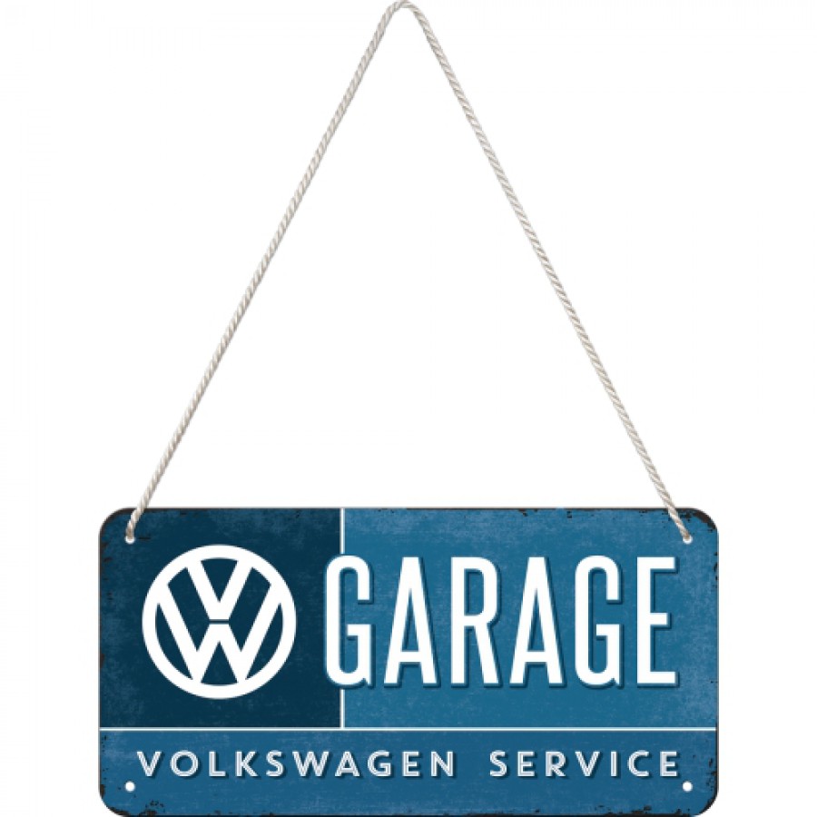 Placa metalica cu snur 10x20 Volkswagen Garage 1