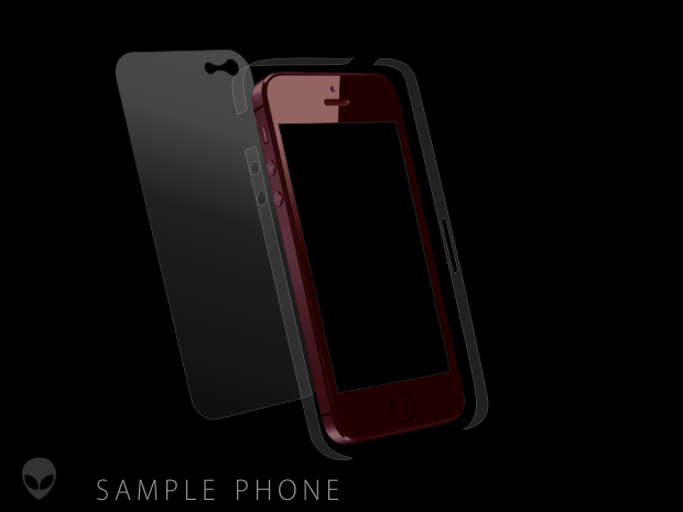 Samsung I9003 GALAXY SL folie protectie Alien Surface Alege acoperirea telefoaneSpate laterale Precomanda