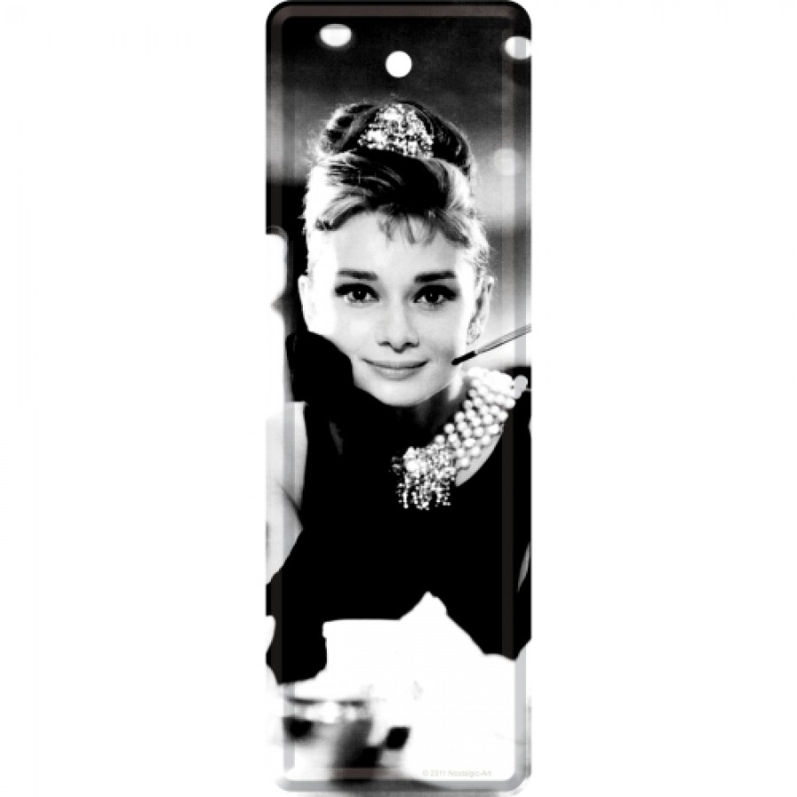 Semn de carte metalic Audrey Hepburn Holly Golightly