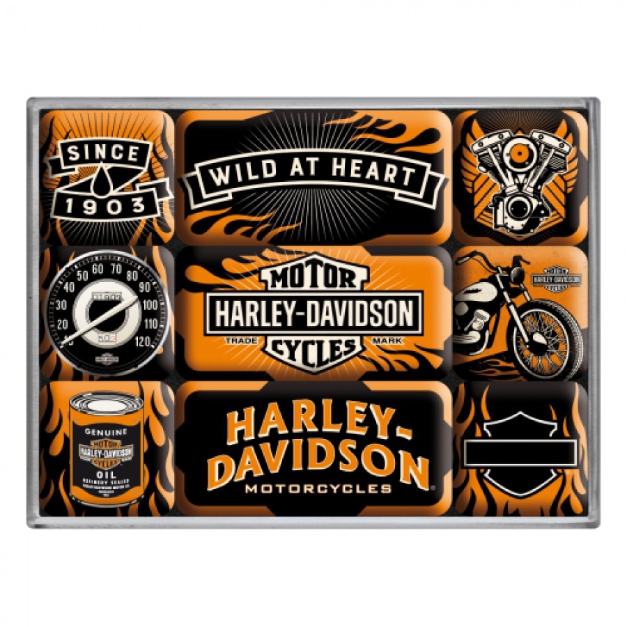 Set magneti Harley Davidson Wild at heart