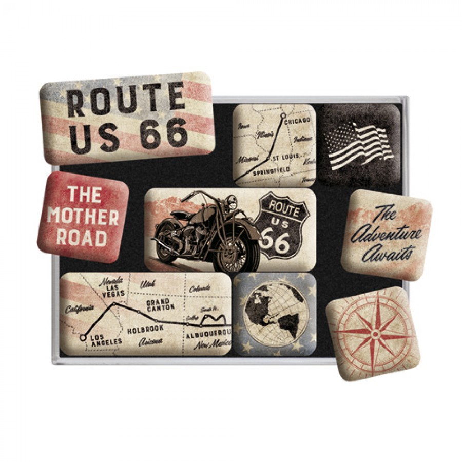 Set magneti Route 66 Bike Map 1