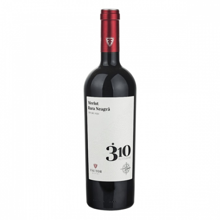 Vin rosu sec Fautor 310 Altitudine Merlot Rara Neagra 2016 0.75L