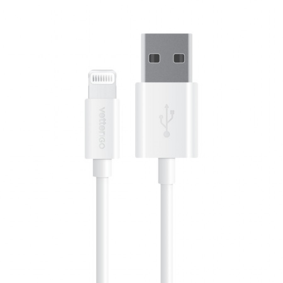 Cablu de dateincarcare Lightning Vetter GO pentru iPhoneiPad White 1