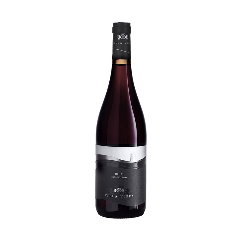 Vin Rosu Sec Demisec Merlot Premium Villa Vinea Tarnave Dealu Mare